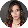 Profile picture of woman with long brown hair